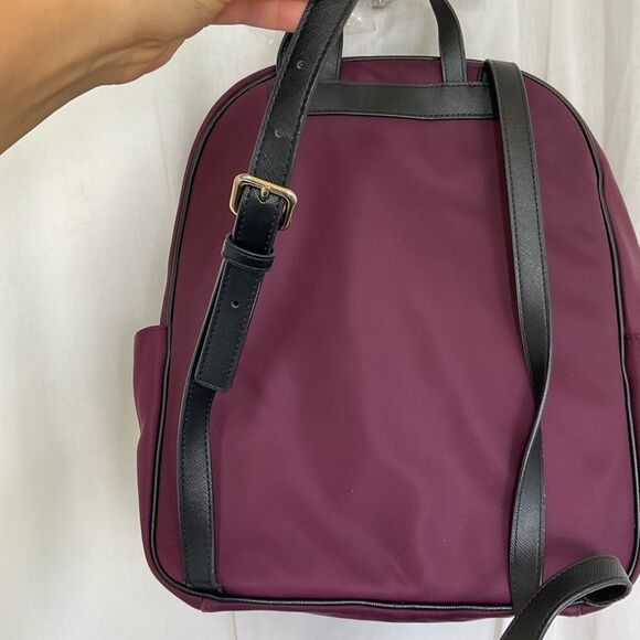 Kate Spade Burgundy Bradley Nylon Backpack with Matching Wallet main image 10